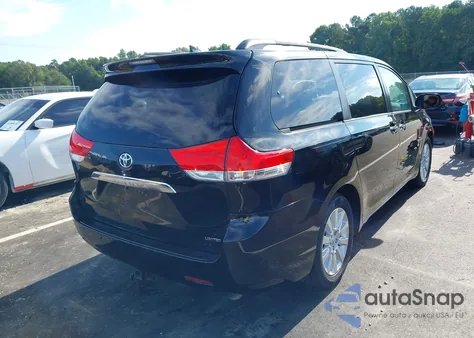 2011 Toyota Sienna Limited V6 z USA, uszkodzony, nr VIN 5TDYK3DC0BS037696
